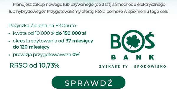 Planujesz zakup nowego lub używanego (do 3 lat) samochodu elektrycznego lub hybrydowego? Przygotowaliśmy ofertę, która pomoże w spełnieniu tego celu!